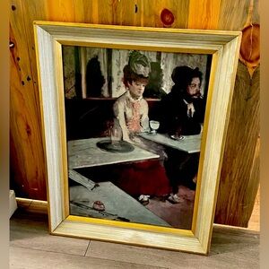 Framed Reproduction of Edgar Degas’ “L’Absinthe”